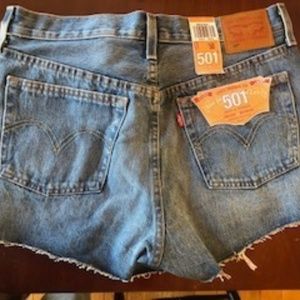 Levi's 501 high rise shorts (size 30)